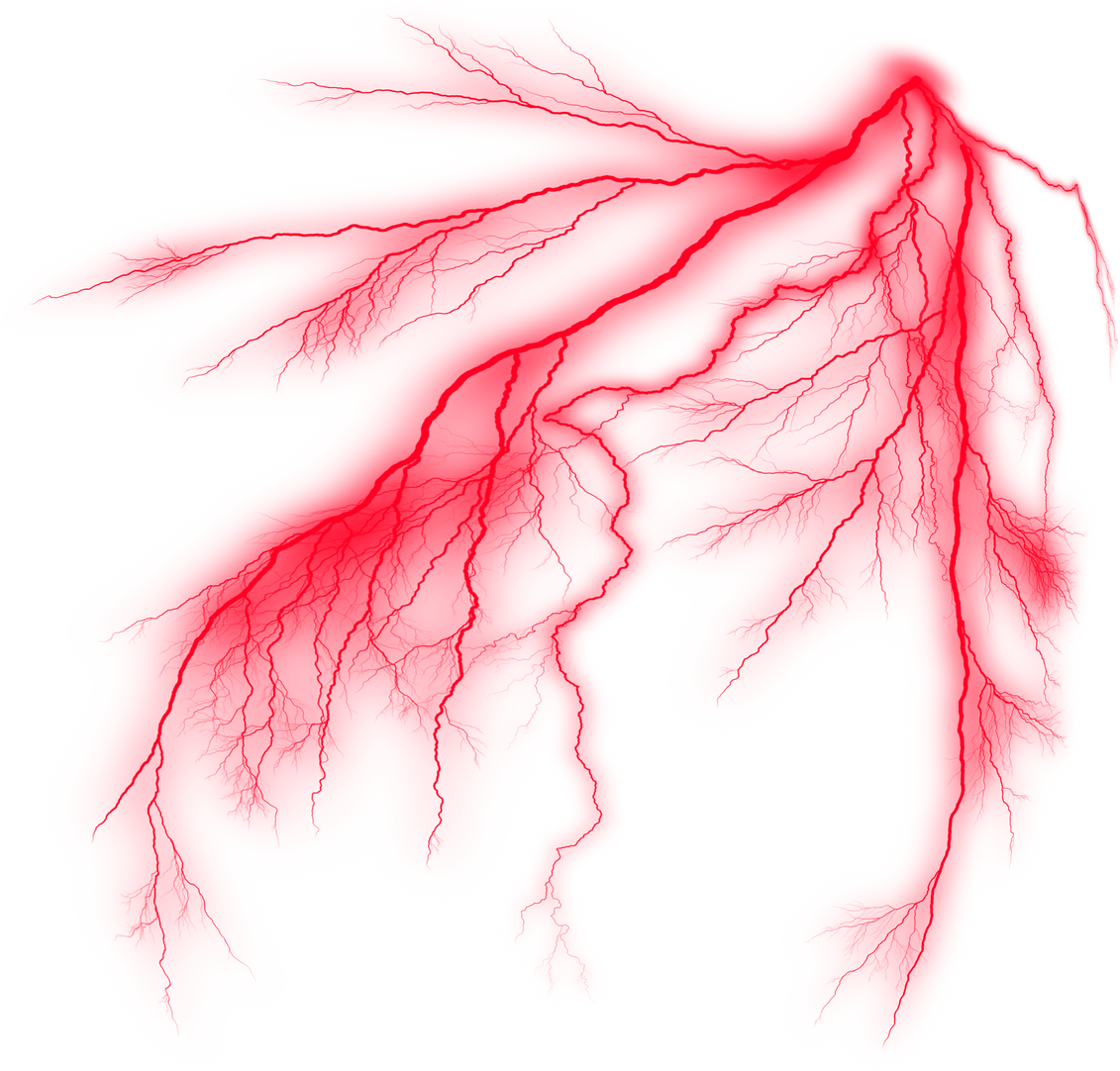 Glowing Red Lightning Effect